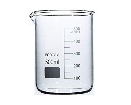 Rocwing - Boro 3.3 Glas Messbecher für Labor (500ml) von Rocwing