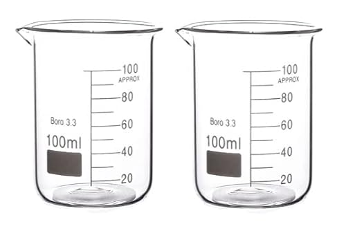 Rocwing - Messbecher aus Borosilicate 3.3 Glas (100ml, 2 in a pack) von Rocwing