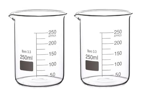 Rocwing - Messbecher aus Borosilicate 3.3 Glas (250ml, 2 in a pack) von Rocwing