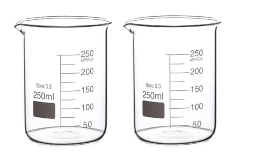 Rocwing - Messbecher aus Borosilicate 3.3 Glas (250ml, 2 in a pack) von Rocwing