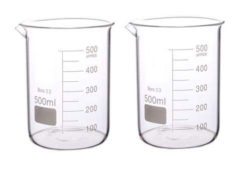 Rocwing - Messbecher aus Borosilicate 3.3 Glas (500ml, 2 in a pack) von Rocwing