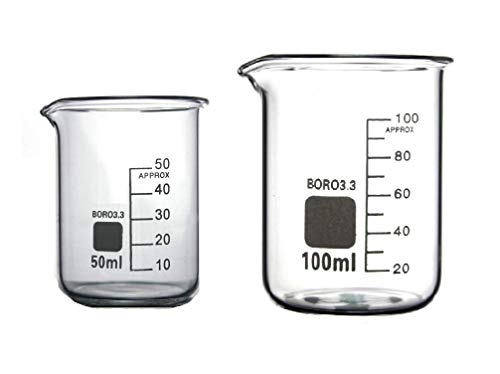 Rocwing - Messbecher aus Borosilicate 3.3 Glas (50ml+100ml) von Rocwing