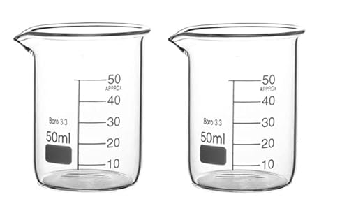 Rocwing - Messbecher aus Borosilicate 3.3 Glas (50ml, 2 in a pack) von Rocwing