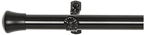 Rod Desyne 13/16" Corner Curtain Rod, 28-48 inch, Black von Rod Desyne