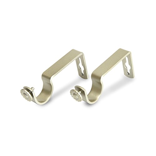 Rod Desyne Heavy Duty 1" Wall Single Bracket Pair, Light Gold, 2 Piece Rod Desyne Heavy Duty 1" Wall Single Bracket Pair, Light Gold, 2 Piece von Rod Desyne