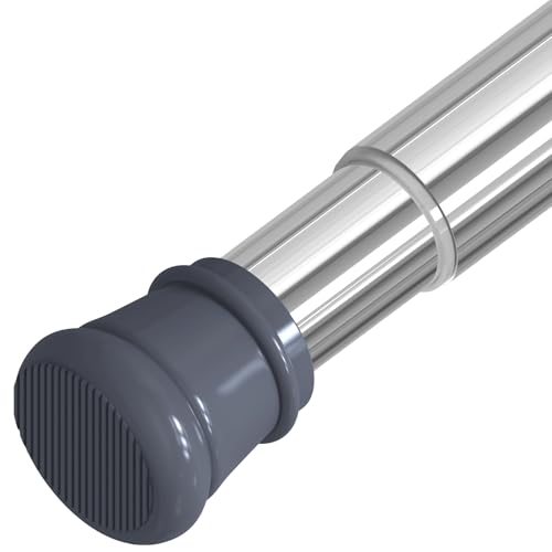 Vorhangstange Ohne Bohren Fenster Duschvorhangstange Ohne Bohren Silber,Klemmstange Duschvorhang Teleskopstange Vorhang Für Badezimmer,Schränke(73-115Cm/1 Stück) von Rod&Trikin