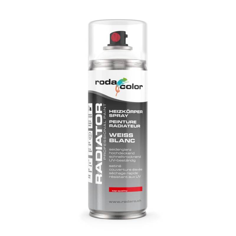 RodaColor Heizkörperspray Sprühlack 400ml Weiss von RodaColor