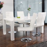 Esszimmerkombination Hochglanz Tisch vier Stühle (fünfteilig) von Rodario