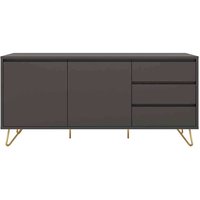 Esszimmersideboard in Grau und Goldfarben 150 cm breit von Rodario