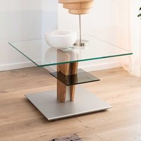 Lift Sofa Tisch aus Sicherheitsglas Wildeiche Massivholz von Rodario