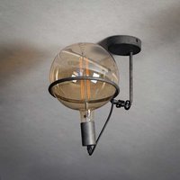 Metall Deckenlampe im Industry und Loft Stil Altsilberfarben von Rodario