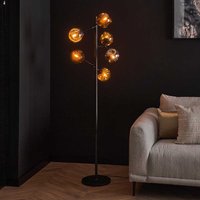 Moderne Stehlampe aus Metall und Glas Beleuchtung von Rodario