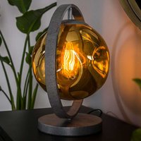 Runde Tischlampe in modernem Design 35 cm breit von Rodario