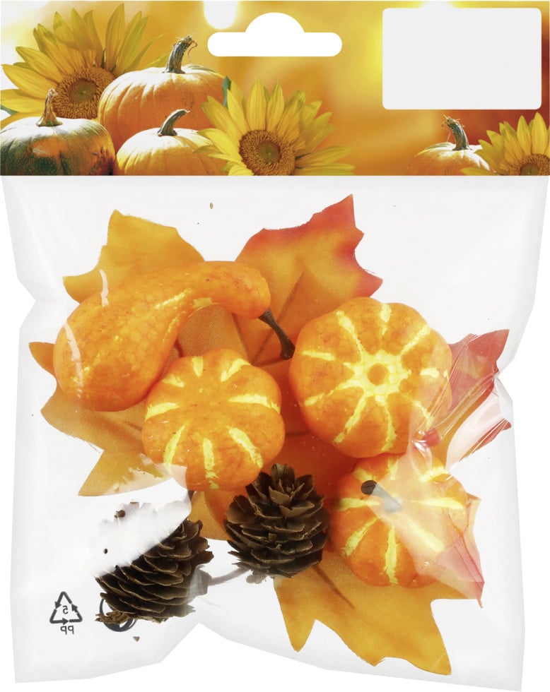 Deko-Bastelset Herbst orange schwarz 8-tlg von Rodermund
