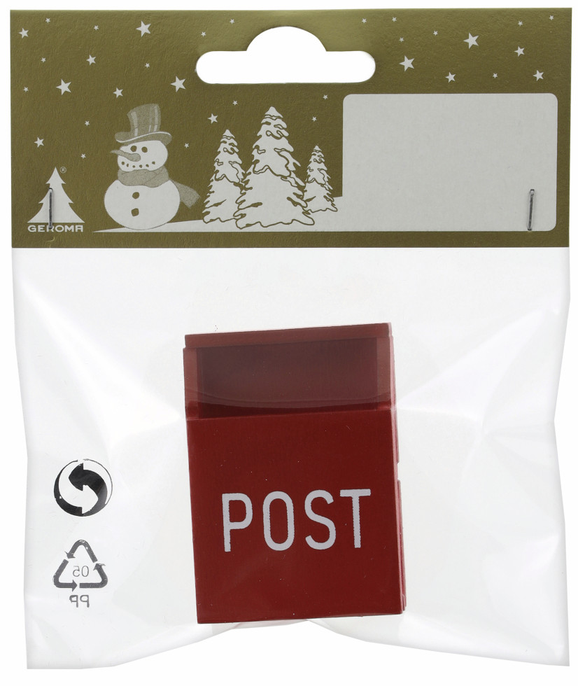 Dekofigur Briefkasten aus Holz 5 cm rot weiß 1 Stück Dekofigur Briefkasten aus Holz 5 cm rot weiß 1 Stück von Rodermund