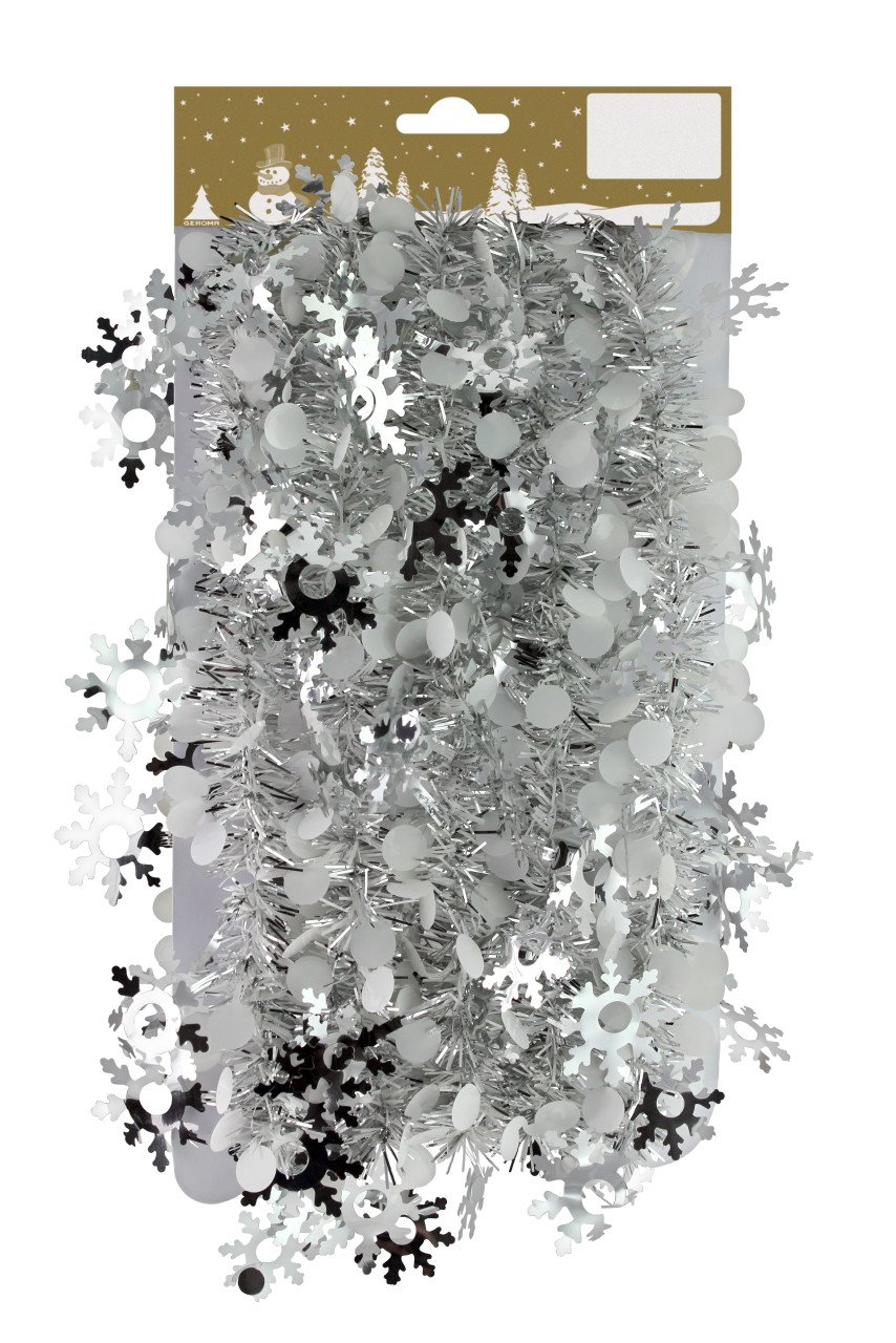Girlande weiß silber mit Schneeflocke 270 cm Girlande weiß silber mit Schneeflocke 270 cm von Rodermund