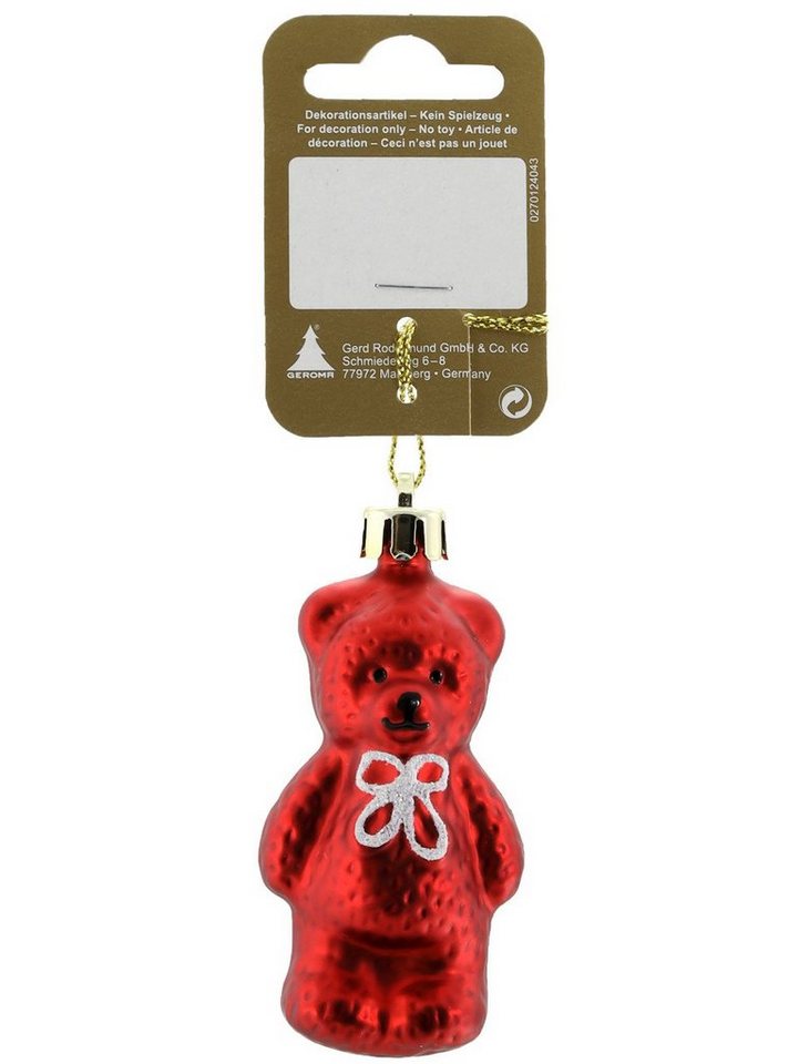 Rodermund Christbaumschmuck Bär zum Hängen rot, 8 cm Rodermund Christbaumschmuck Bär zum Hängen rot, 8 cm von Rodermund