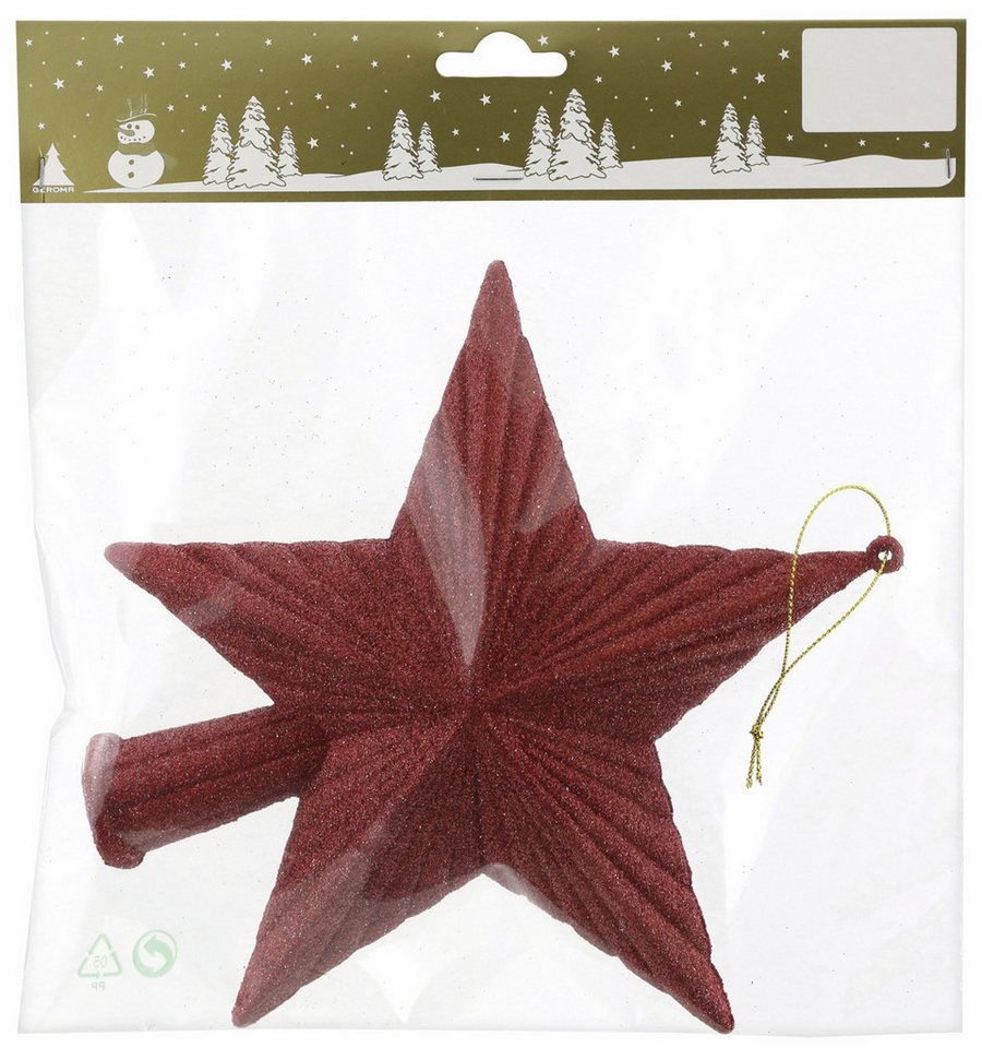 Rodermund Christbaumschmuck Dekofigur Baumspitze Stern aus Kunststoff 19 cm von Rodermund