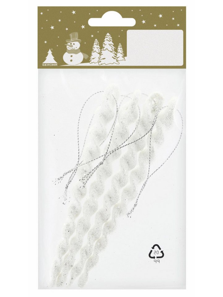 Rodermund Christbaumschmuck Weihnachtsanhänger Eiszapfen aus Kunststoff 14 cm von Rodermund