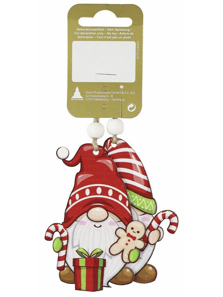 Rodermund Christbaumschmuck Weihnachtsanhänger Wichtel aus Holz 9 cm rot weiß Rodermund Christbaumschmuck Weihnachtsanhänger Wichtel aus Holz 9 cm rot weiß von Rodermund