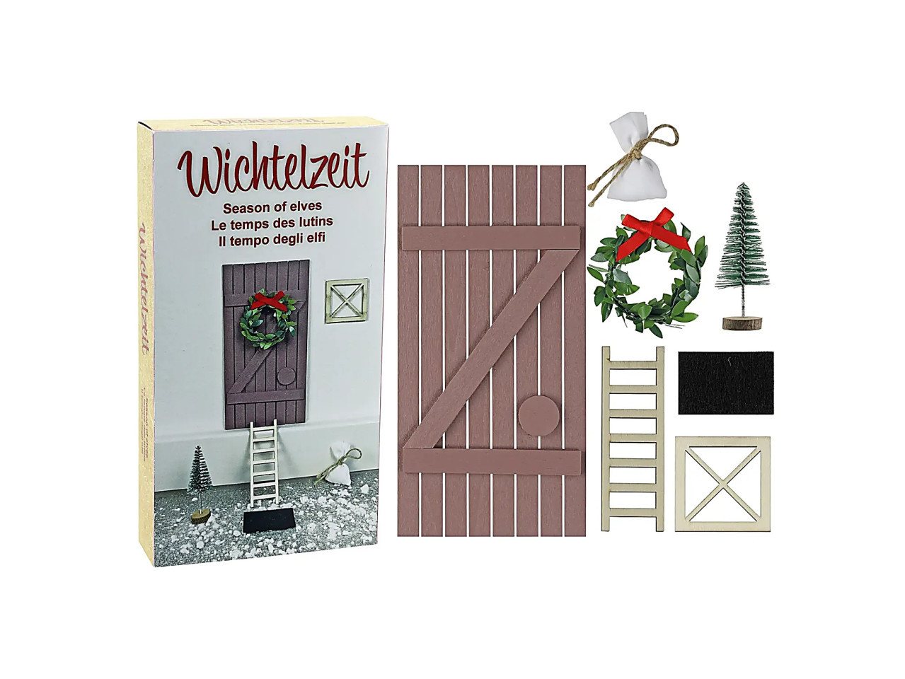 Rodermund Dekofigur Bastelset Wichtelset weiß grau 7 tlg. von Rodermund