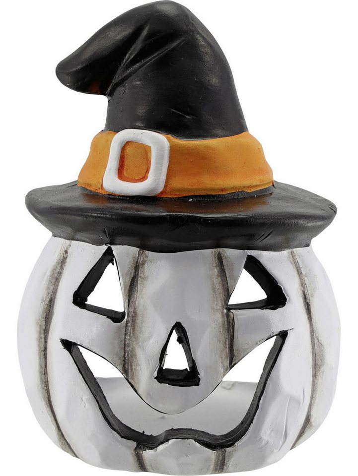Rodermund Dekofigur Windlicht Halloween aus Keramik 11 x 8 cm weiß von Rodermund
