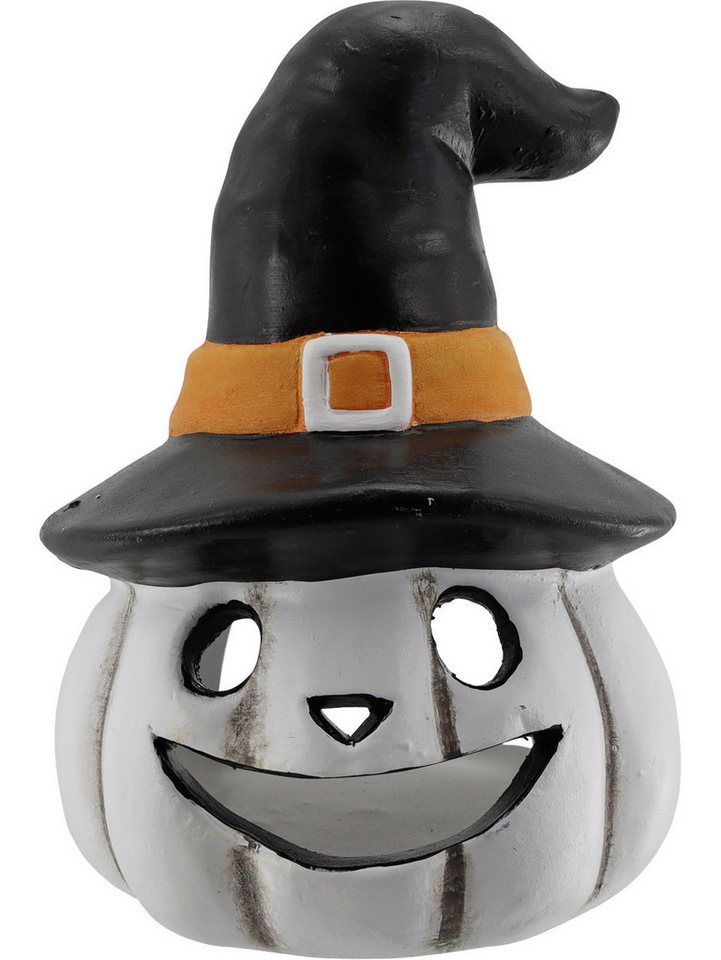 Rodermund Dekofigur Windlicht Halloween aus Keramik 15 x 11 cm weiß von Rodermund