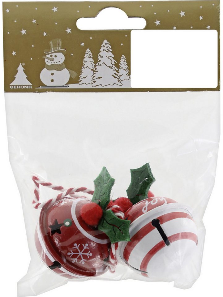 Rodermund Dekohänger Dekohänger Glocken Metall 4 cm rot weiß grün 2 von Rodermund