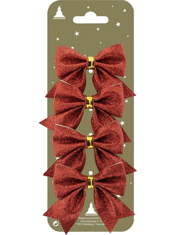 Rodermund Dekohänger Dekohänger Schleifen Kunststoff 7 x 5 cm rot 4 von Rodermund