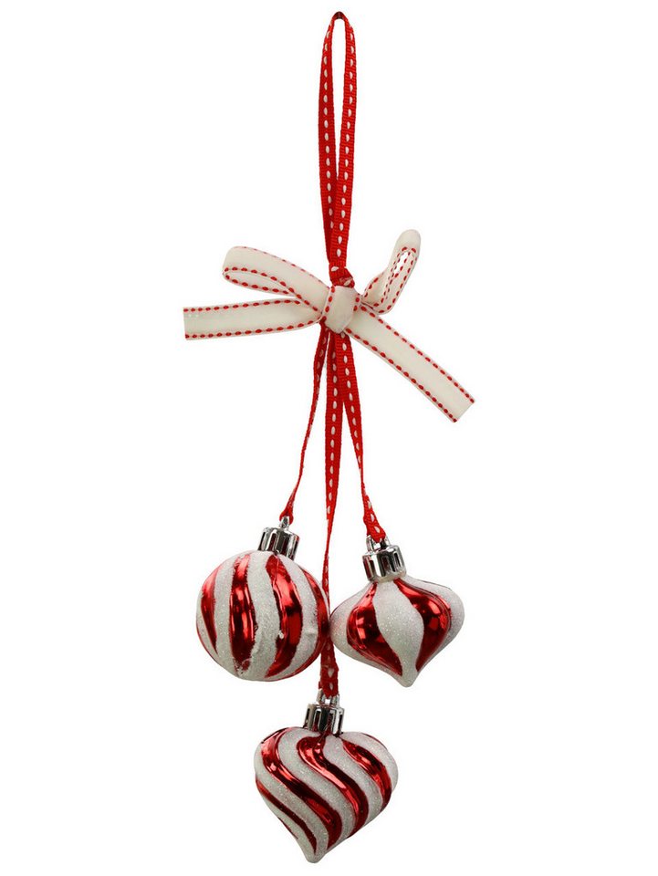 Rodermund Dekohänger Dekohänger Weihnachten Kunststoff 18 cm rot-weiß von Rodermund