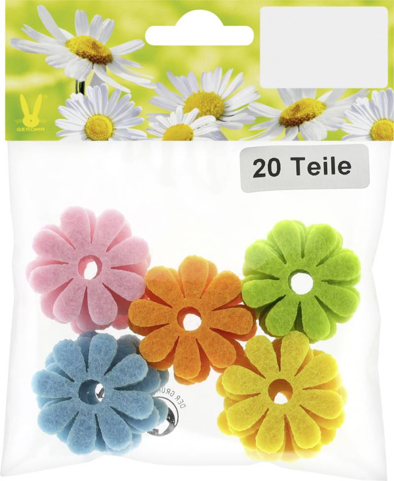 Streudeko Blumen Filz Ø 3 cm 20 Stück bunt Streudeko Blumen Filz Ø 3 cm 20 Stück bunt von Rodermund
