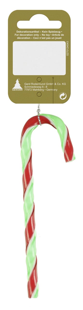 Weihnachtsanhänger Zuckerstange aus Kunststoff 12 cm bunt 1 Stück Weihnachtsanhänger Zuckerstange aus Kunststoff 12 cm bunt 1 Stück von Rodermund