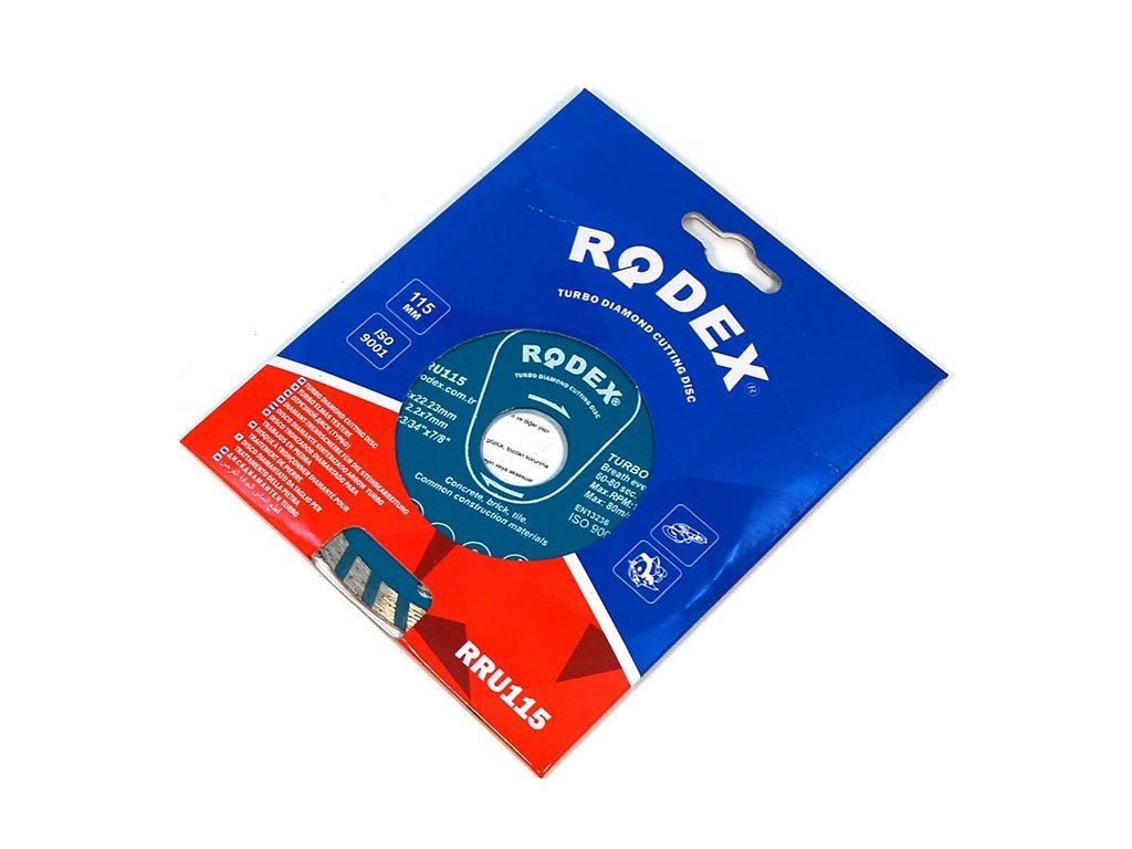 Rodex Diamanttrennscheibe Diamantscheibe 115mm Fliesen Keramik Granit Marmor Trennscheibe, Ø 115 mm von Rodex