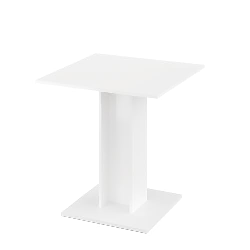 Rodnik Tisch Bistrotisch Säulentisch Esstisch Ecuador weiß kompakt platzsparend quadratisch 70x70 cm von Rodnik