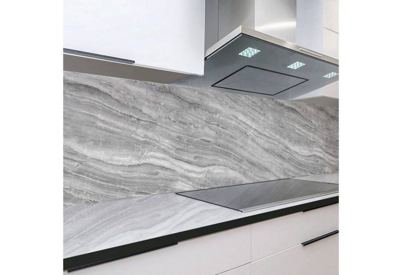 Rodnik Küchenrückwand Marmor grau, ABS-Kunststoff Platte Monolith in DELUXE Qualität mit Direktdruck von Rodnik
