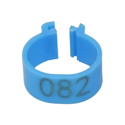 100 Stück nummerierte Geflügel-Fußringe (001–100), Innendurchmesser 20 mm, für Hühner, Enten und Gänse.,ID 20mm (Nr. 001-100) von Rodsah