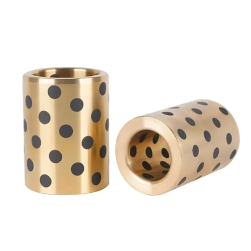 2 Stück Innendurchmesser 6–18 mm selbstschmierende Lagerbuchsen Messing Graphit Gleitlager,16x22x35mm von Rodsah