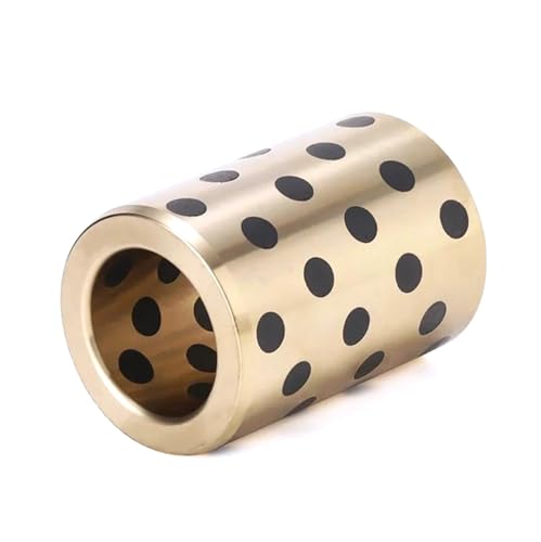 2 Stück JDB-Typ, eingelegte, ölfreie Graphit-Kupferhülse auf Kupferbasis, Innendurchmesser 20 mm, selbstschmierende Buchsen,20x26x15mm von Rodsah