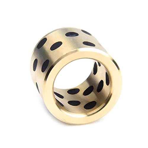 2 Stück JDB-Typ ölfreie Graphit-Kupfer-Hülse, Innendurchmesser 16 mm, Außendurchmesser 22 mm, selbstschmierende Buchsen,16x22x10mm von Rodsah
