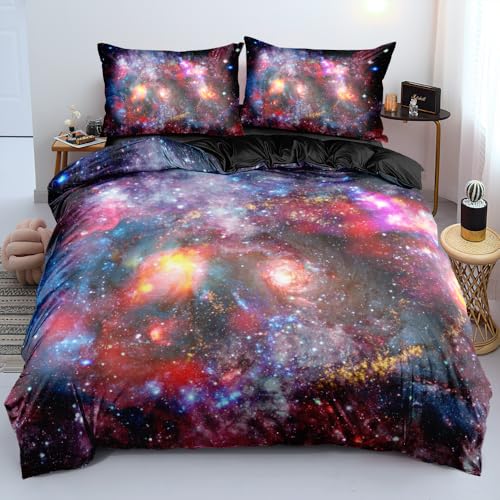 Rodths Bettwäsche 135x200 Galaxis Bettbezug 135 x 200 2er Set, Weiche Microfaser Deckenbezug mit ReißVerschluss, 1 Kissenbezug 80x80 cm, Bügelfreie Weich Bettdeckenbezug Rodths Bettwäsche 135x200 Galaxis Bettbezug 135 x 200 2er Set, Weiche Microfaser Deckenbezug mit ReißVerschluss, 1 Kissenbezug 80x80 cm, Bügelfreie Weich Bettdeckenbezug von Rodths