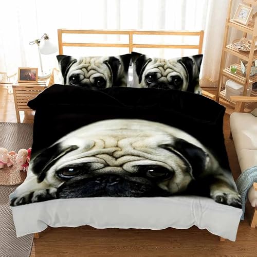 Rodths Bettwäsche 135x200 Hund Bettbezug 135 x 200 2er Set, Weiche Microfaser Deckenbezug mit ReißVerschluss, 1 Kissenbezug 80x80 cm, Bügelfreie Weich Bettdeckenbezug Rodths Bettwäsche 135x200 Hund Bettbezug 135 x 200 2er Set, Weiche Microfaser Deckenbezug mit ReißVerschluss, 1 Kissenbezug 80x80 cm, Bügelfreie Weich Bettdeckenbezug von Rodths