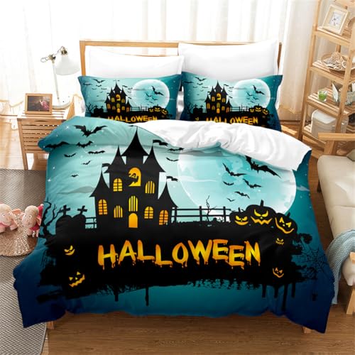 Rodths Bettwäsche 135x200 Ostern Bettbezug 135 x 200 2er Set, Weiche Microfaser Deckenbezug mit ReißVerschluss, 1 Kissenbezug 80x80 cm, Bügelfreie Weich Bettdeckenbezug von Rodths