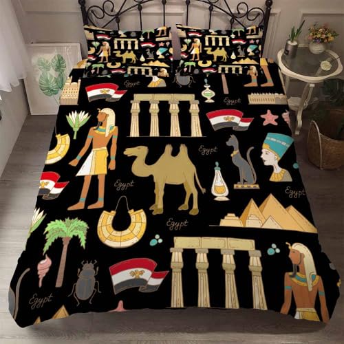 Rodths ägypten Bettwäsche 135x200, Bettbezug 135 x 200 2er Set, Weiche Microfaser Deckenbezug mit ReißVerschluss, 1 Kissenbezug 80x80 cm, Bügelfreie Weich Bettdeckenbezug Rodths ägypten Bettwäsche 135x200, Bettbezug 135 x 200 2er Set, Weiche Microfaser Deckenbezug mit ReißVerschluss, 1 Kissenbezug 80x80 cm, Bügelfreie Weich Bettdeckenbezug von Rodths