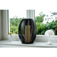 Windlicht Groß Bodenvase Xxl Bodenwindlicht Laterne Outdoor Schwarz Metall von RoeSchoe