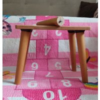 Personalisierter Holzstuhl Hocker Für Kinder - Natürliches Dekor Zerlegter Sitz Spielt Aktivitätstischhocker von RoedeerwoodenStore