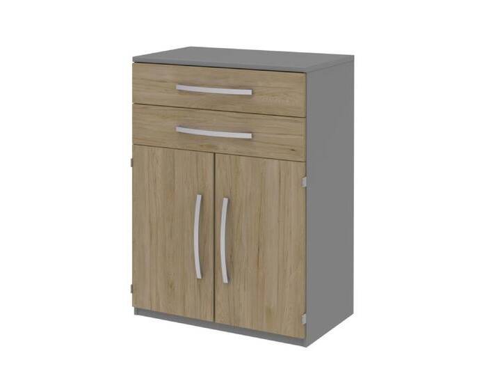 Röhr-Bush Aktenelement TECHNO 019 in mittelgrau / Front Hickory E von Röhr-Bush