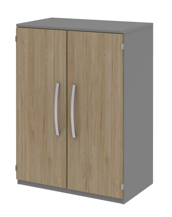 Röhr-Bush Aktenelement TECHNO 019 in mittelgrau / Front Hickory Eiche Nachbildung von Röhr-Bush