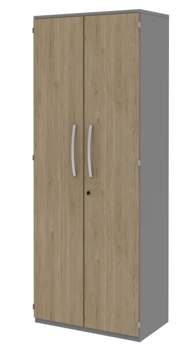 Röhr-Bush Aktenelement TECHNO 019 in mittelgrau / Front Hickory Eiche Nachbildung von Röhr-Bush