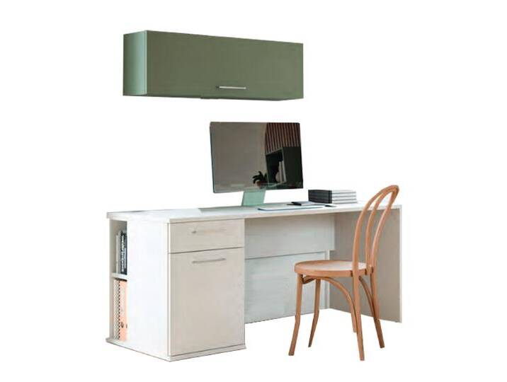 Röhr Bush cocoon Schreibtisch mit Container 1 Schubkasten und 1 Tür in weiß für Jugendzimmer optional mit Hängeelement mit Klappe Röhr Bush cocoon Schreibtisch mit Container 1 Schubkasten und 1 Tür in weiß für Jugendzimmer optional mit Hängeelement mit Klappe von Röhr-Bush