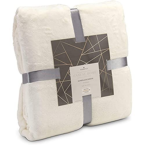 Römer Wellness Superflauschdecke Beige – 150 x 200 cm, 320 g/m², weich, flauschig, antistatisch, ganzjährig als Wohndecke… von Römer Wellness
